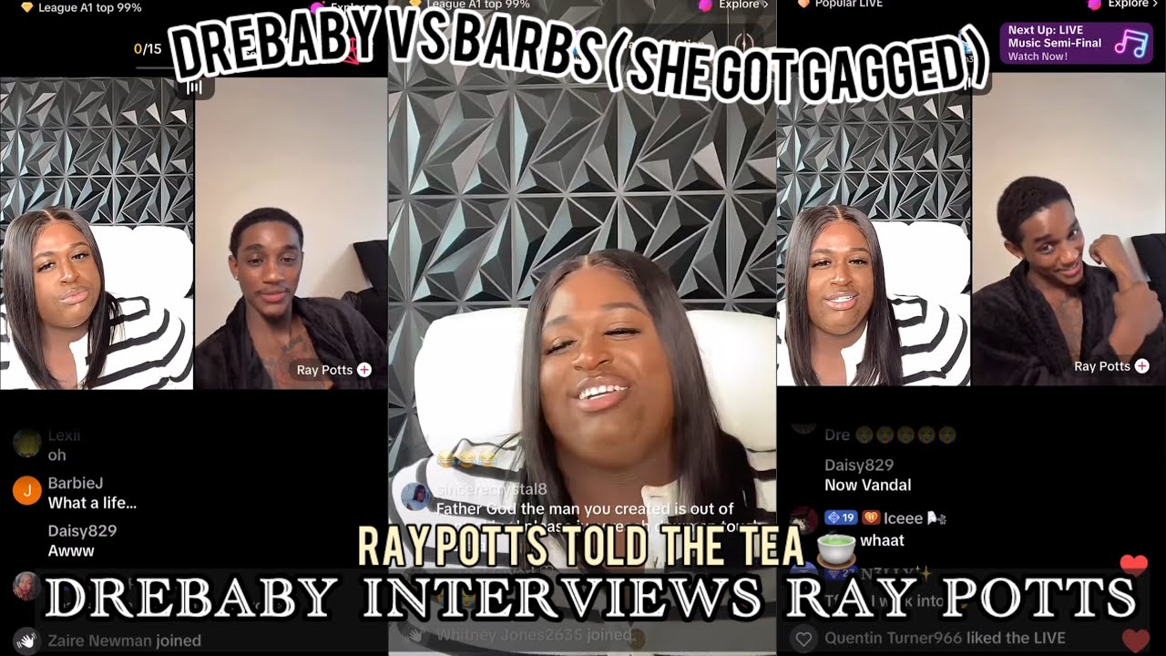 8.24.25 Drebaby interviews Ray Potts (HOW MANY STDSSS ?) TLKS VANDEL + DREBABY VS BARBS GAGGED HER