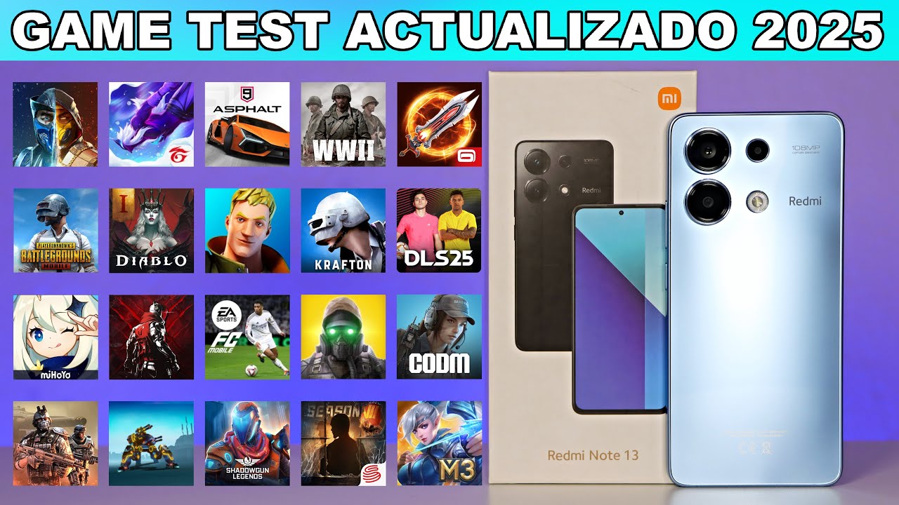 Redmi Note 13 4G Game Test Actualizado 2025  | +20 Games Android | Fortnite, Call of Duty, PUBG🔥🔥