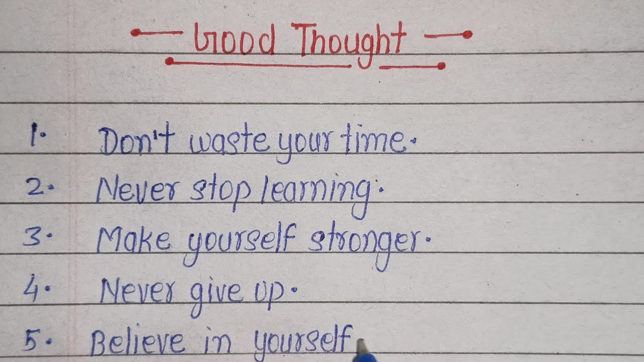 Good Thought l Speech On Good Thought l Good Thought Speech l 10 Line Good Thought l Akshar Sudharo
