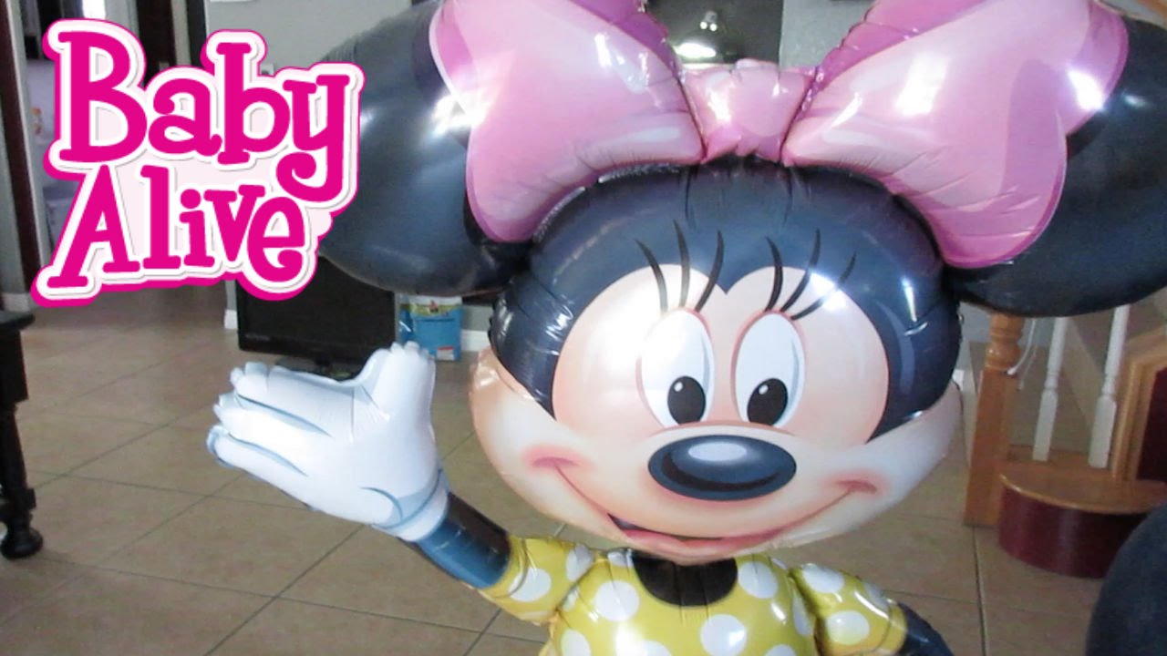 BABY ALIVE Preparing For Emma Jane's Minnie Mouse Birthday Party!