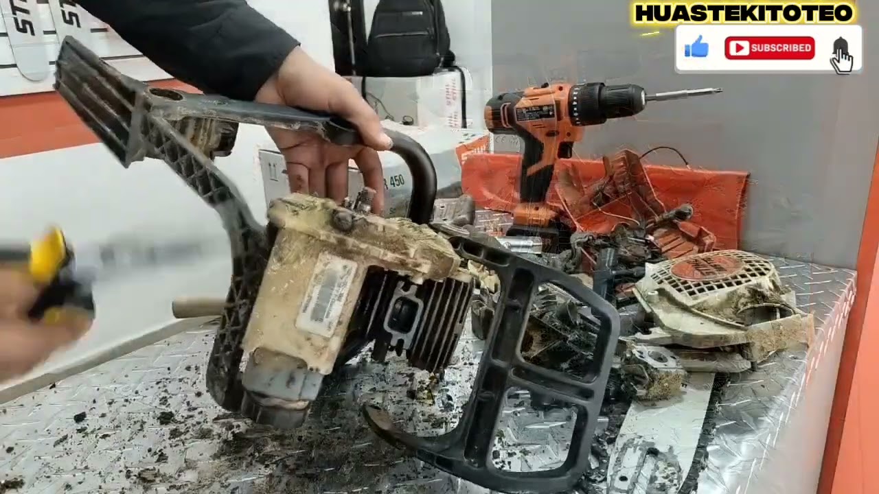 Como cambiar los retenes y descarbonizar una motosierra MS 170 Stihl 