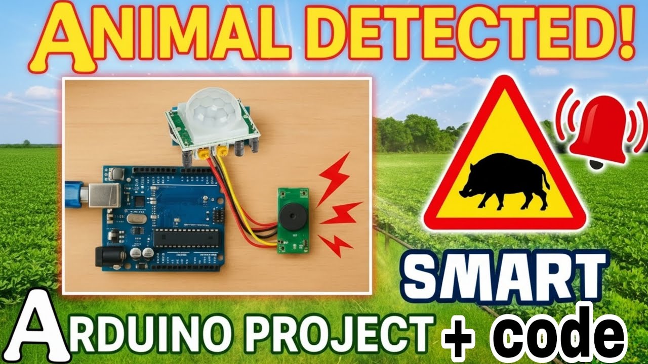 STOP ANIMALS FROM DESTROYING YOUR GARDEN! 🛑 Arduino Animal Detector + Code