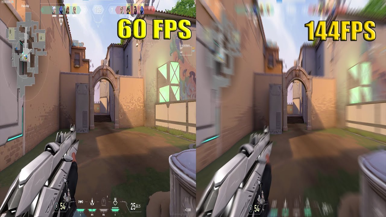 ESTA ES LA DIFERENCIA DE JUGAR VALORANT A 60 hz y 144hz| Schneider #valorant