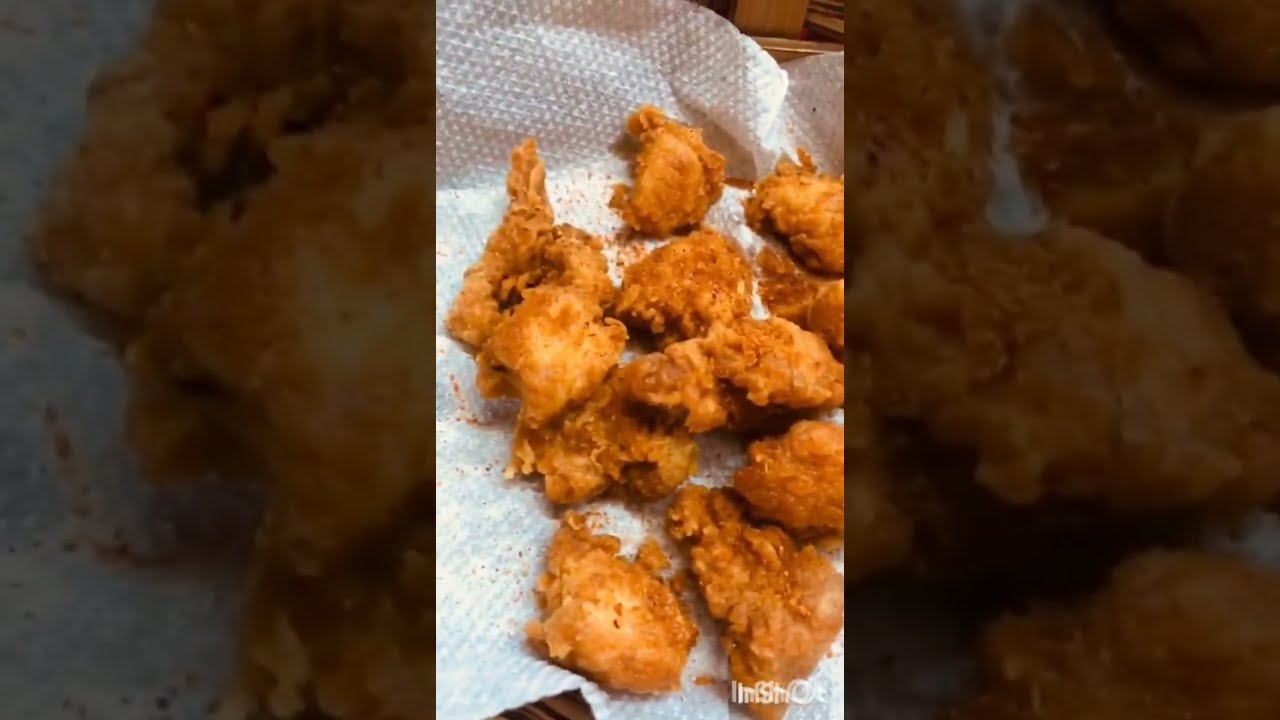 So easy crunchy my style chicken popcorn😘😋❤️