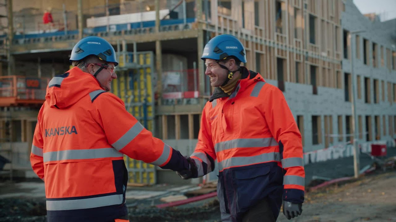 Skanska Group CEO Anders Danielsson visits Powerhouse Lade project in Norway