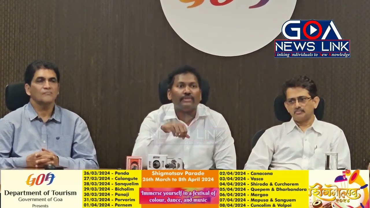 Press conference by Goa Tourism Department on Goa International Travel Mart (GITM) 2024