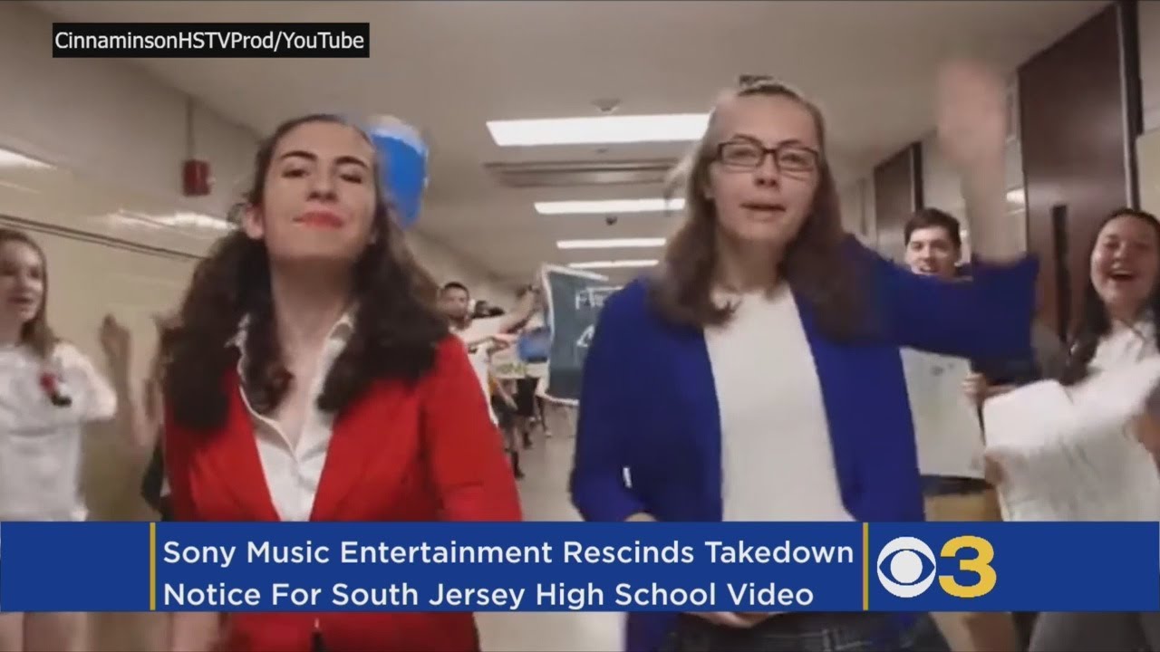Cinnaminson High School Students' YouTube Lip Sync Video Back Up After Sony Rescinds Takedown Notice