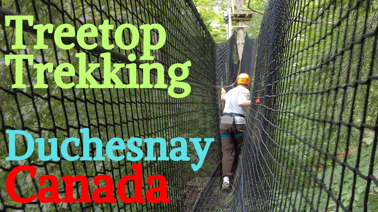 Amazing Treetop Trekking - Accrobranche | Arbraska Duchesnay Qu&eacute;bec Canada 4K