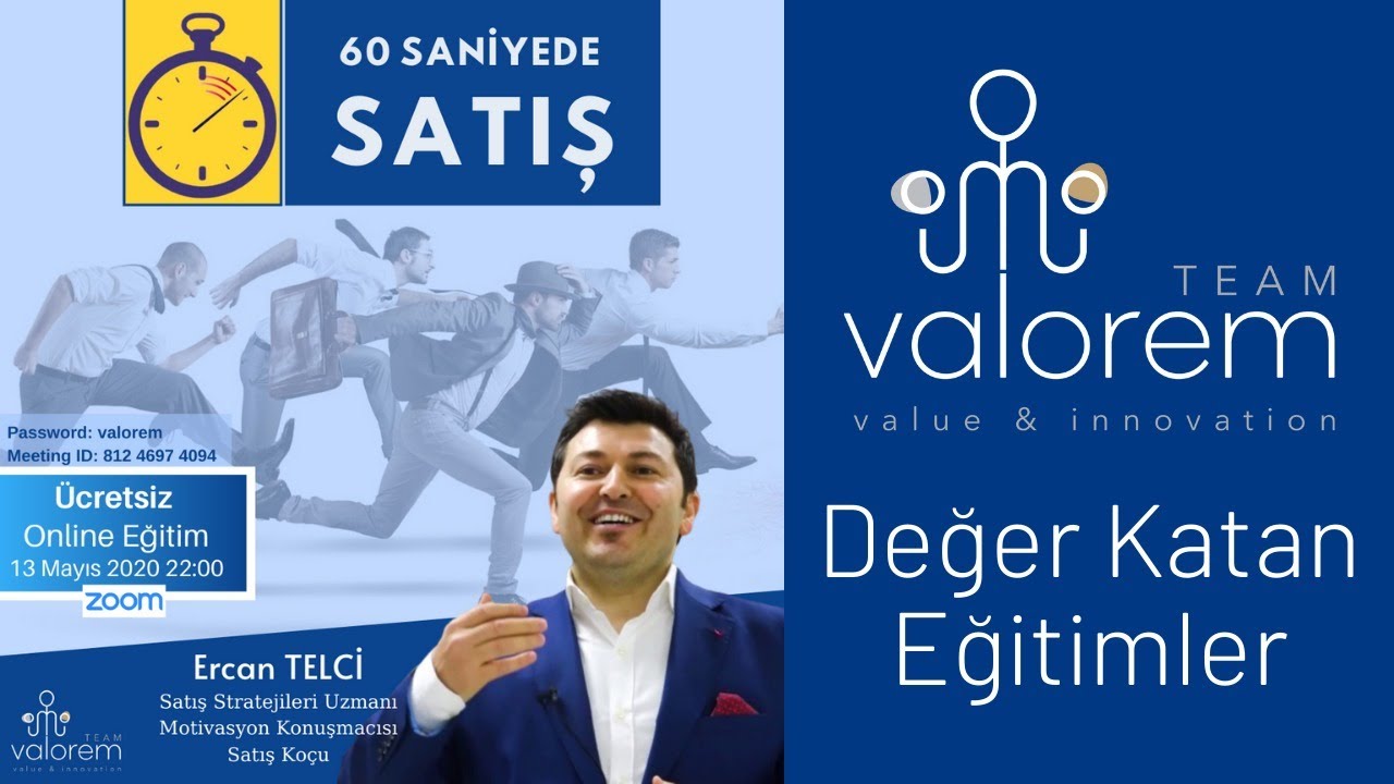 60 Saniyede Satış | Satış Eğitimi | Motivasyon | Ercan Telci