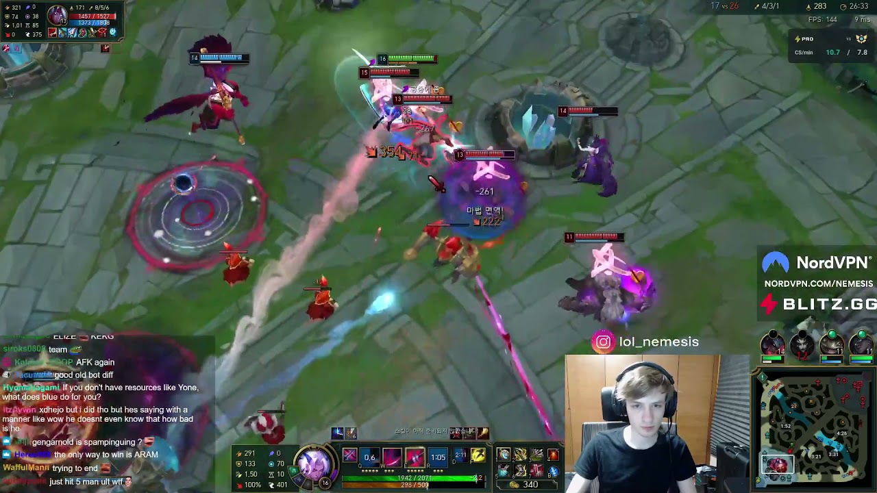 Nemesis defends base against 5 people