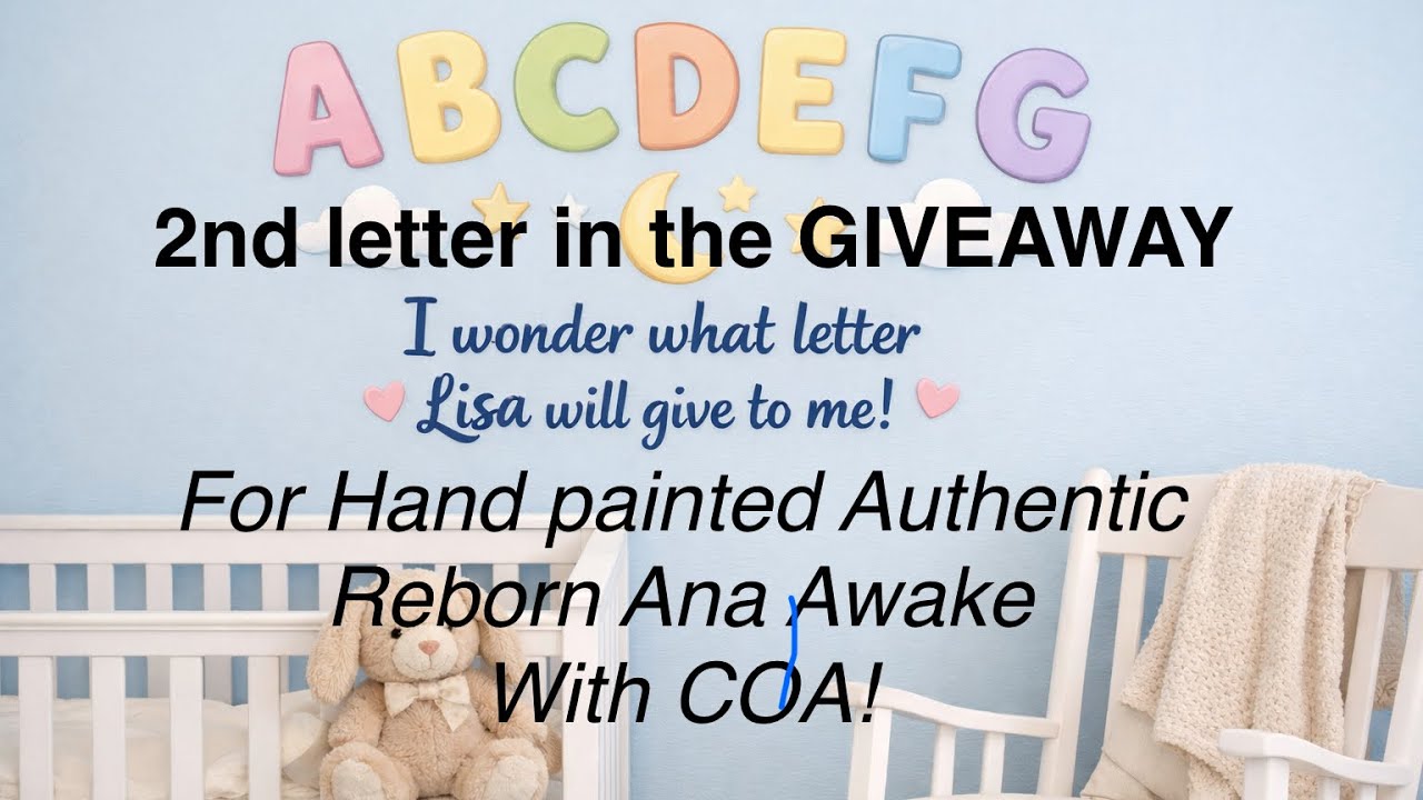 Here we are again 😜With a NEW LETTER!