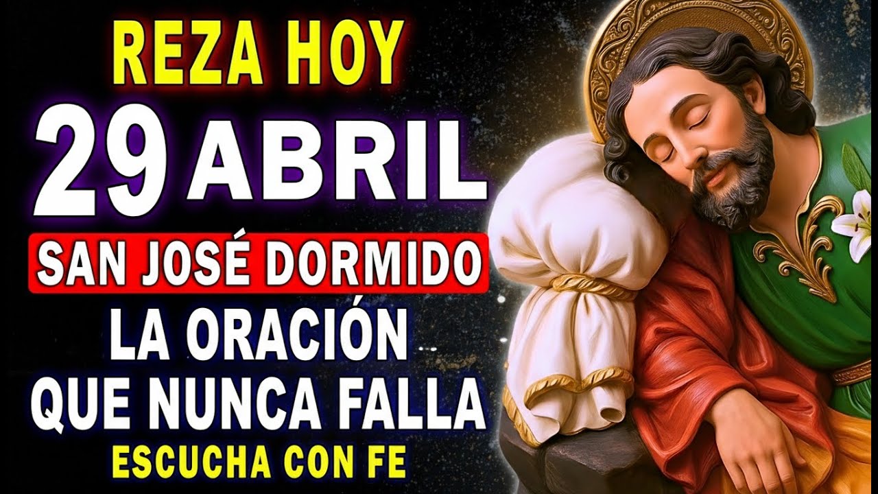 ORACIÓN A SAN JOSÉ DORMIDO 🙏 Hazla 3 Días y Recibe un Milagro Urgente HOY