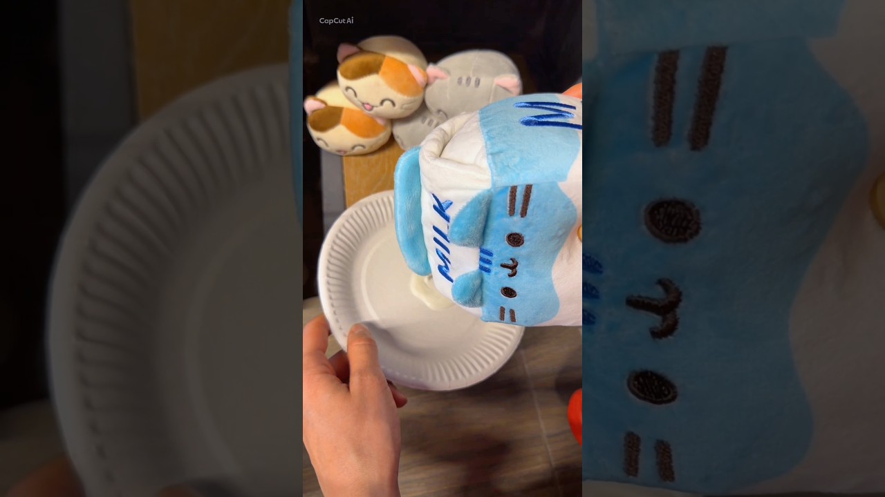 Накормила молочком Котик Пушин 🥛😻🥰 Игрушки Pusheen Cat WB 443485245✅ #игрушки #игрушка