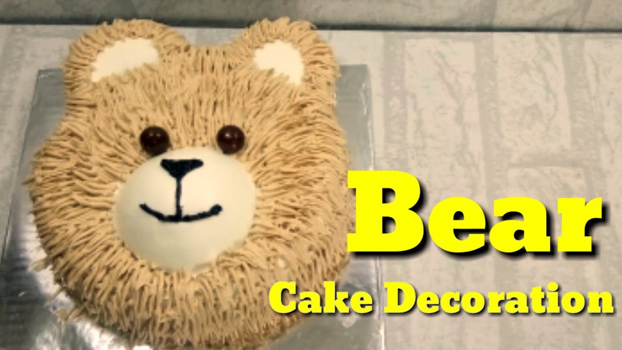 Dekorasi Kue Beruang Lucu