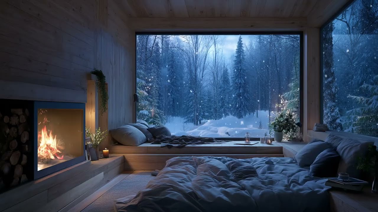 Whispers of Fire & Piano | A Night That Breathes Slowly