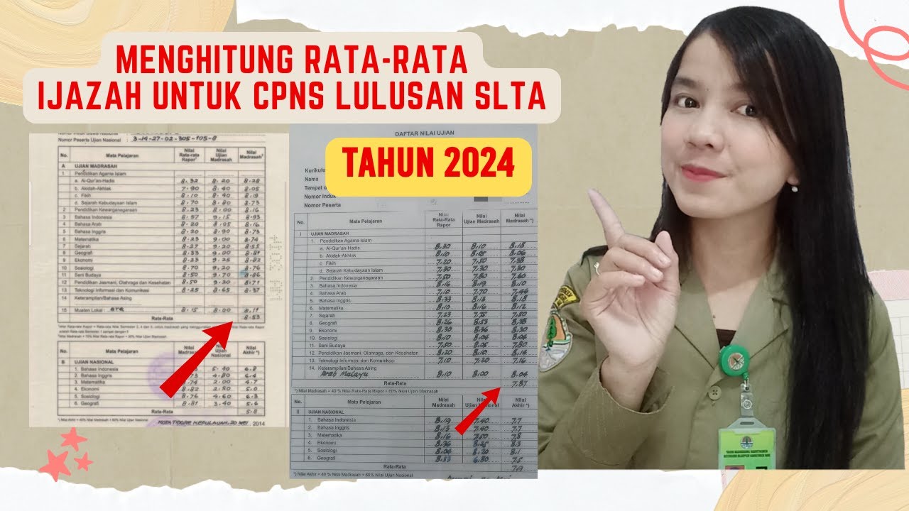 PERHITUNGAN RATA-RATA IJAZAH SLTA CPNS 2024