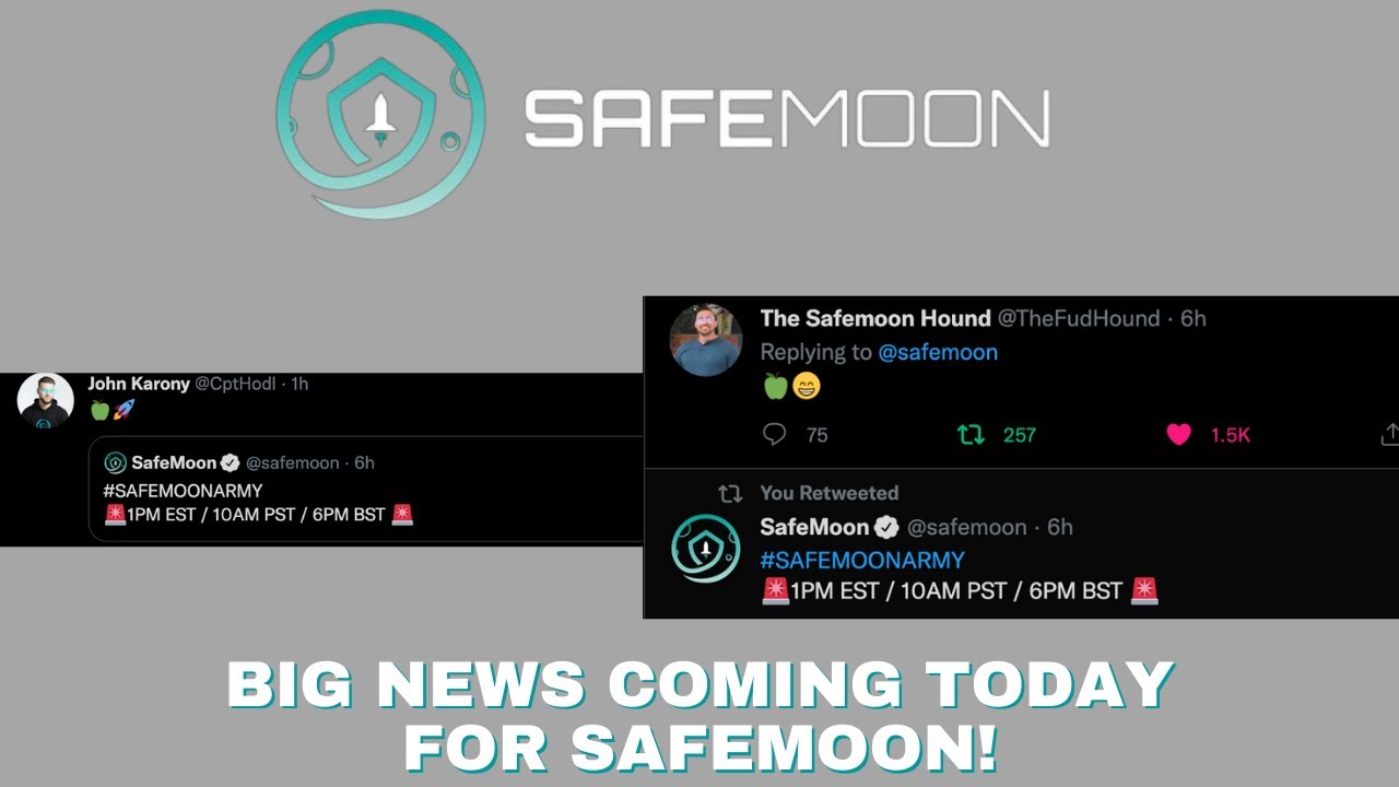 HUGE SAFEMOON UPDATE COMING TODAY! WALLET NEWS AND MORE!