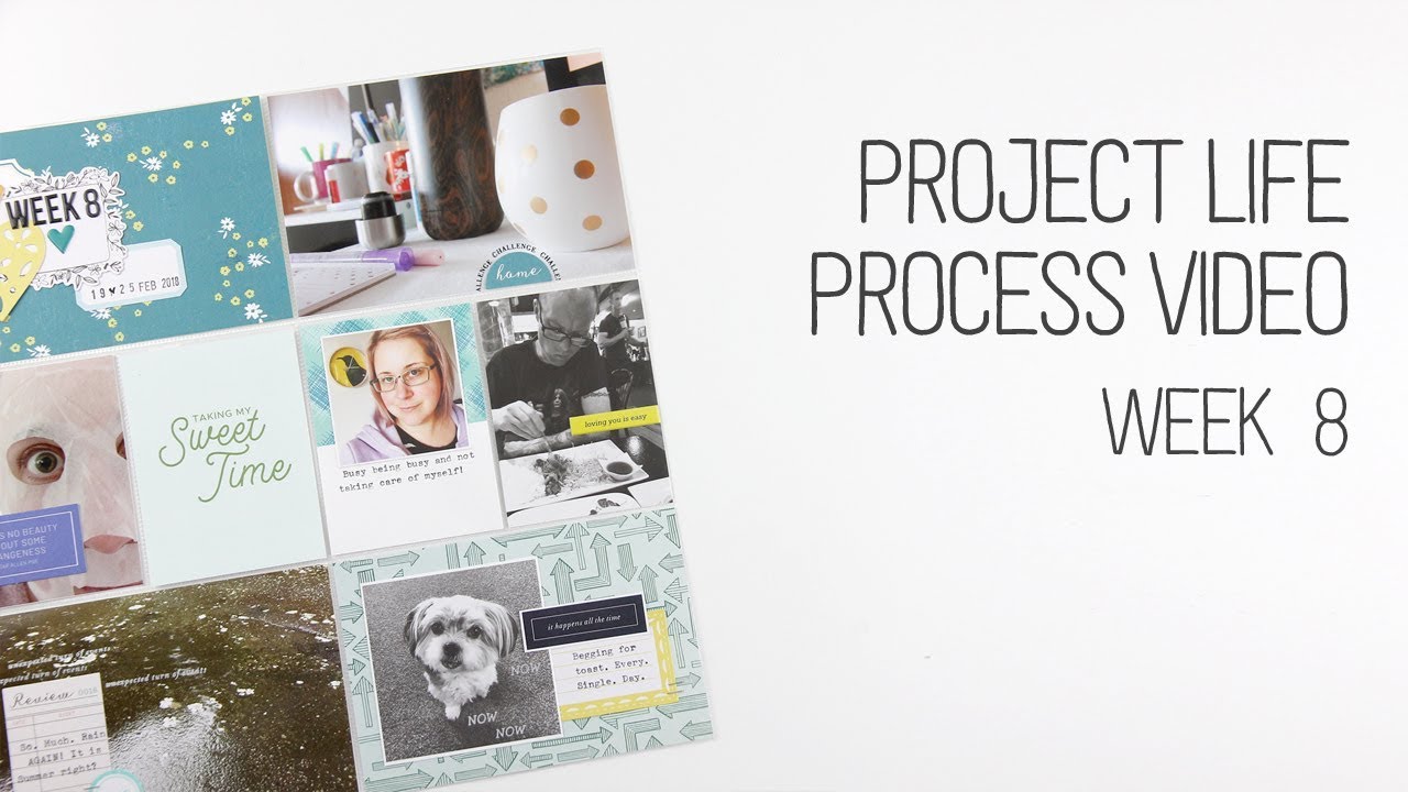 Project Life // Week 8 // How to type on diecuts and cards