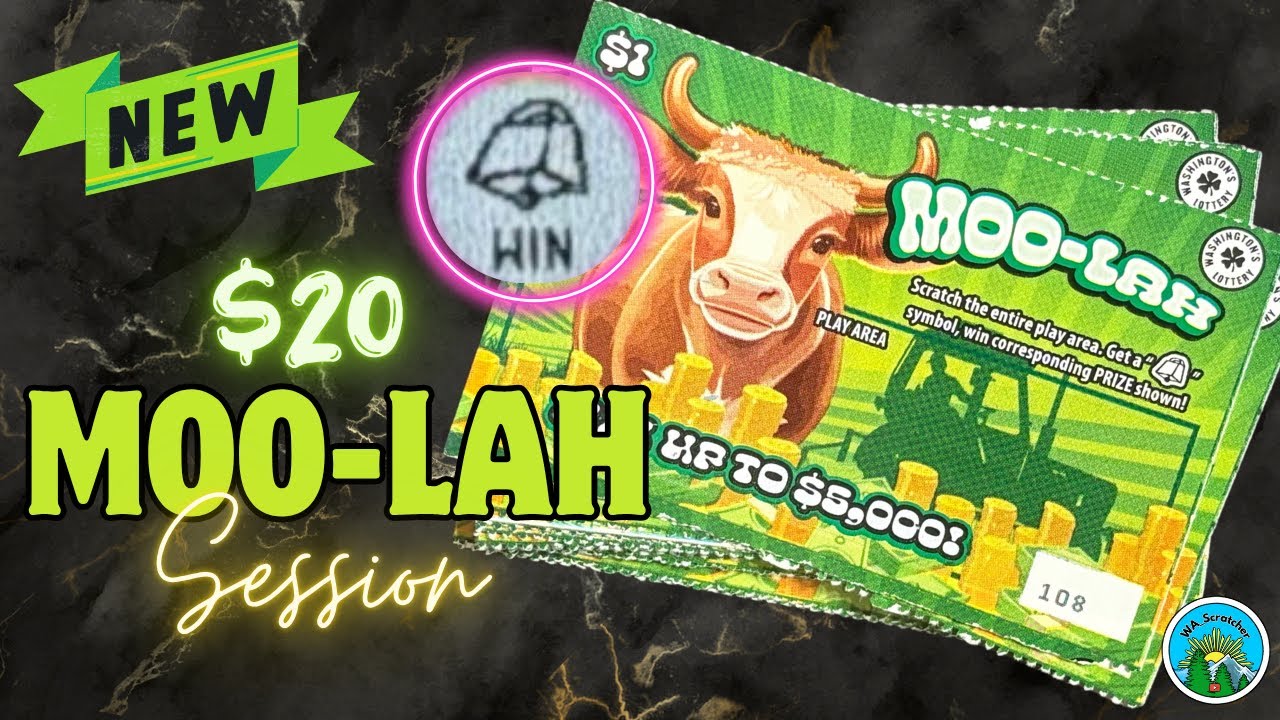 🐮 $1 MOO-LAH x20 | WA Lottery Scratchers