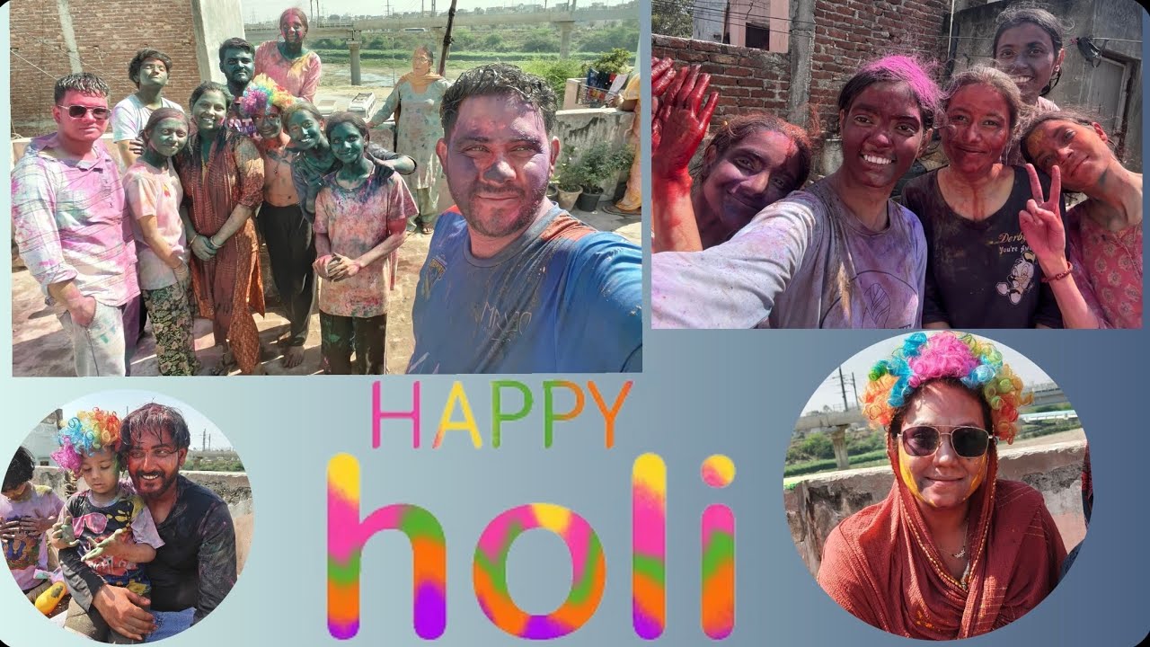 Holi celebration with family❤️