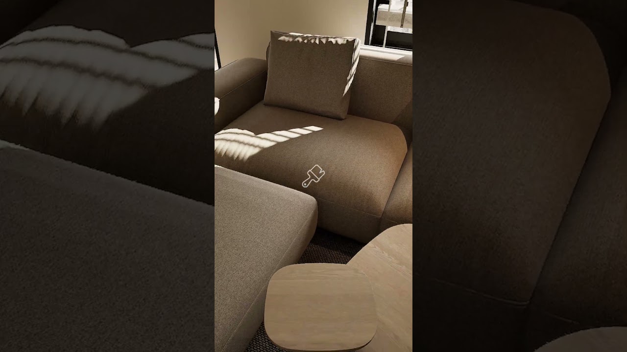 4K VR Living Room Walkthrough | Contemporary 3D Interior Design
