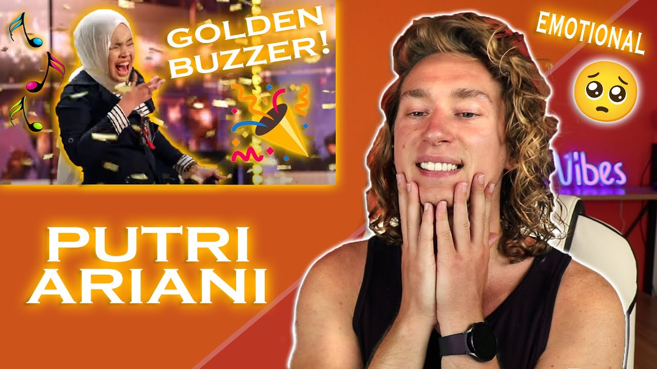 Putri Ariani - Receives the GOLDEN BUZZER!!! | Auditions | AGT 2023 | Singer Reaction!