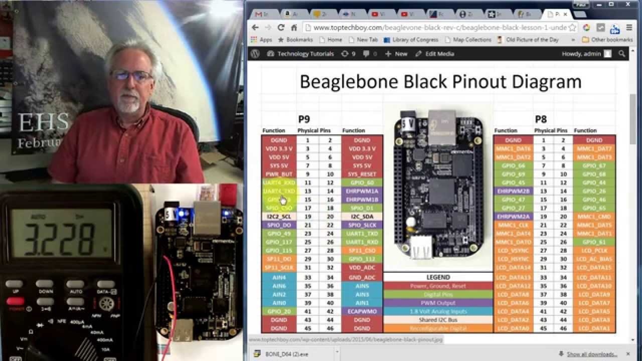 Beaglebone Black LESSON 4: Digital Write to the GPIO Pins from Python
