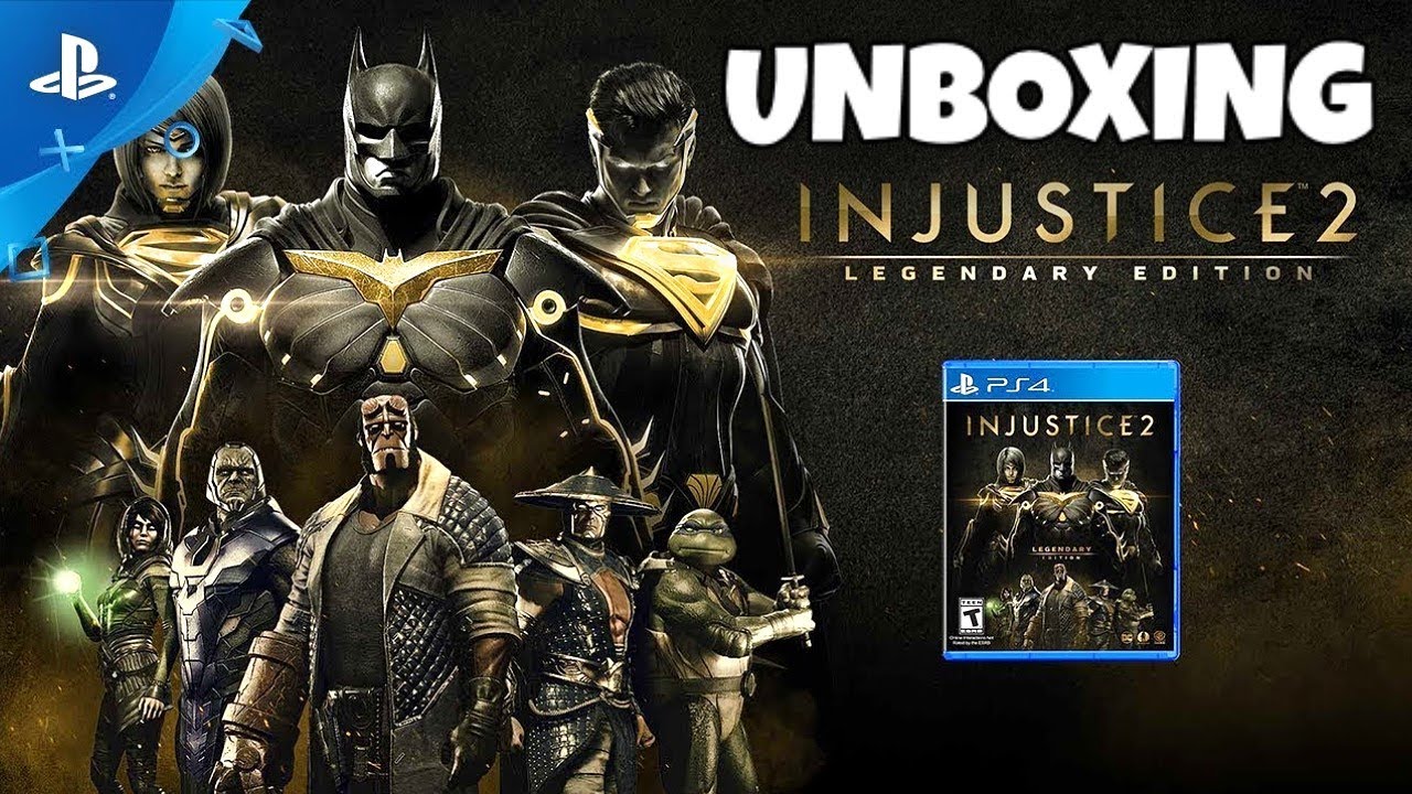 UNBOXING INJUSTICE 2 LEGENDARY EDITION PS4 | All Fighter Packs | SpiMore Gaming