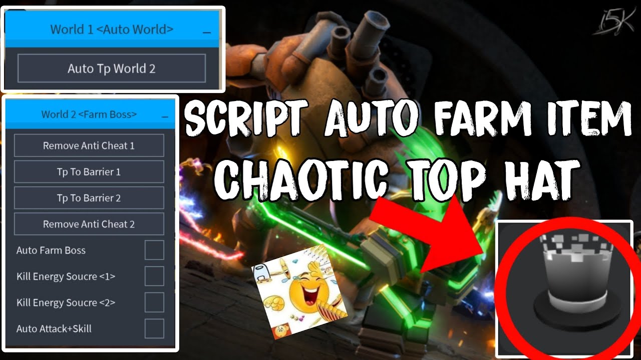 [Dungeon Quest] Script Auto Farm Item,UGC: ChaoTic Top Hat - Crystal Nerd