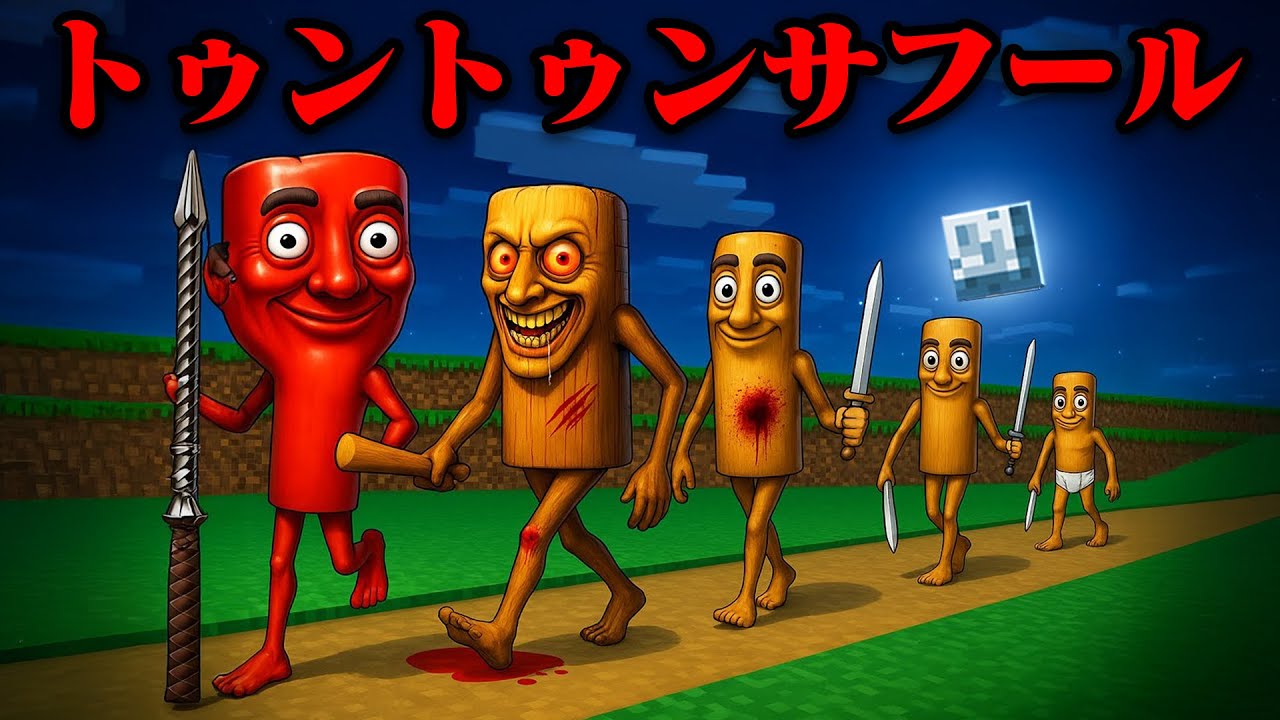 赤ちゃんから大人の『トゥントゥントゥンサフール』になれるマインクラフト【まいくら・マインクラフト】