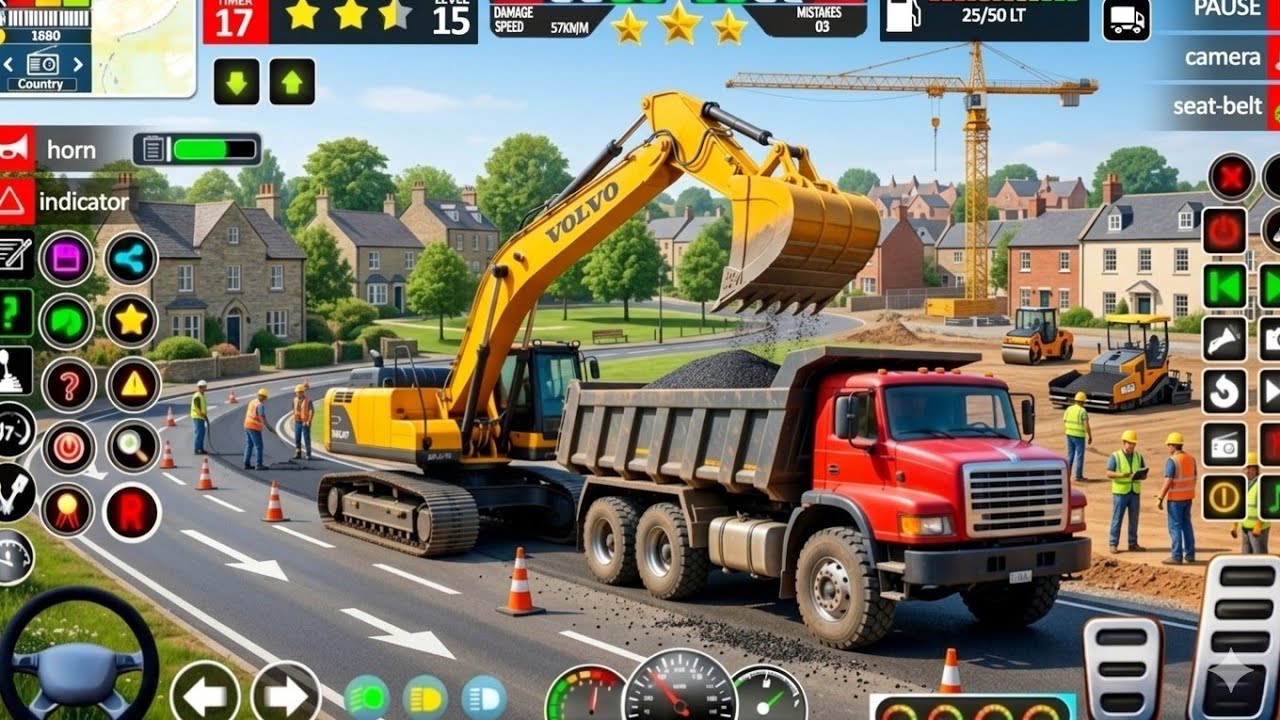 Modern Excavator JCB Driving Simulator 3D | New Road Construction Games Android Gameplay
