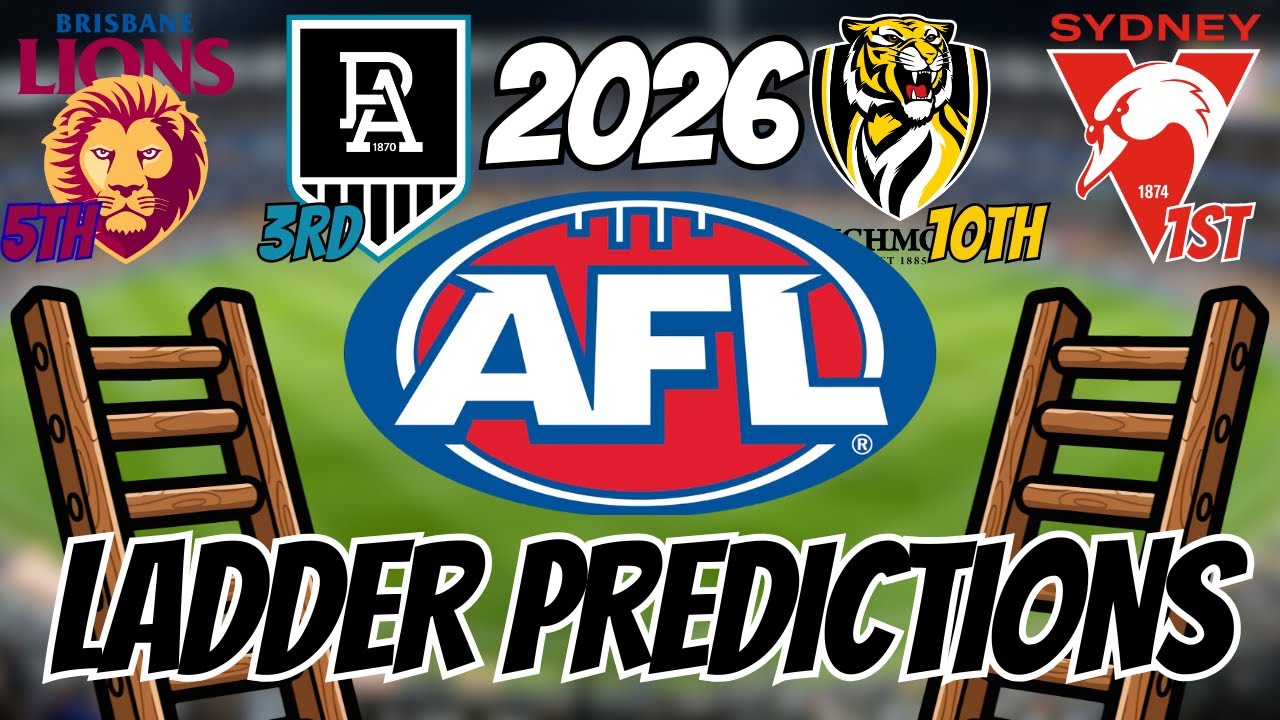 Прогнозы на турнирную таблицу AFL 2026 года!