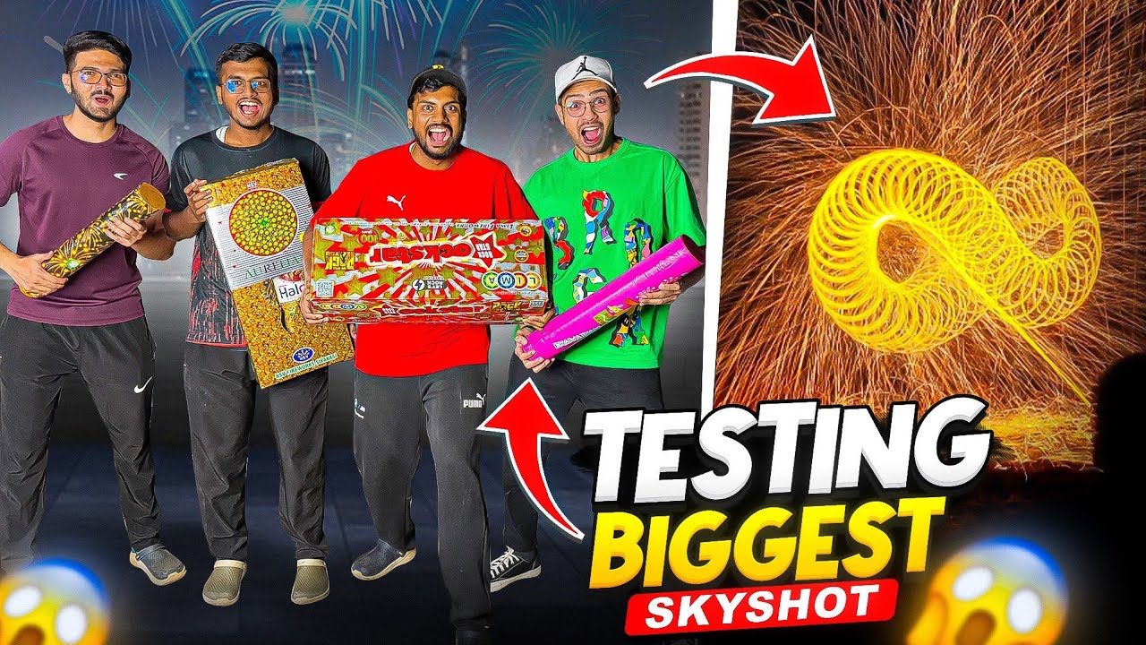 Testing All Diwali Stash & Skyshots ,Crackers On Balcony 😱 Diwali 2025 