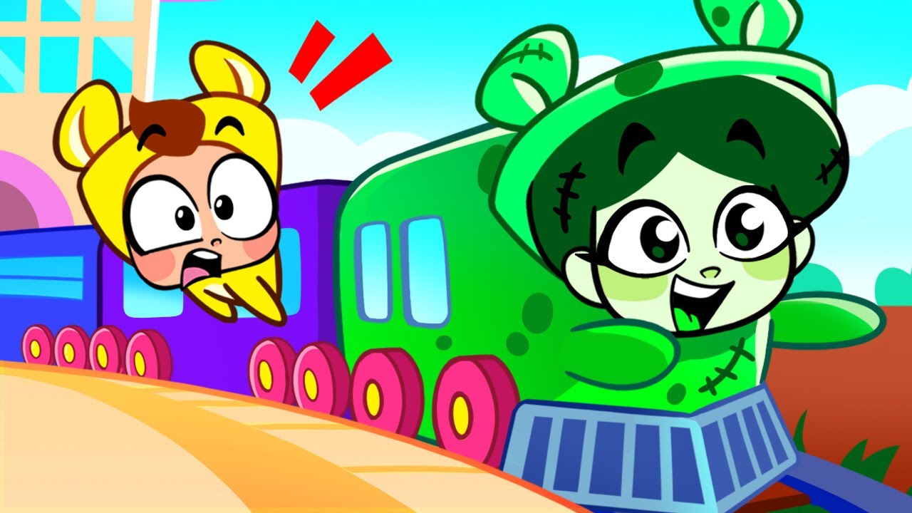 🚂 On a Train Adventures 🚉 Let's Learn Train Safety Rules! 🧟 Zombie Police