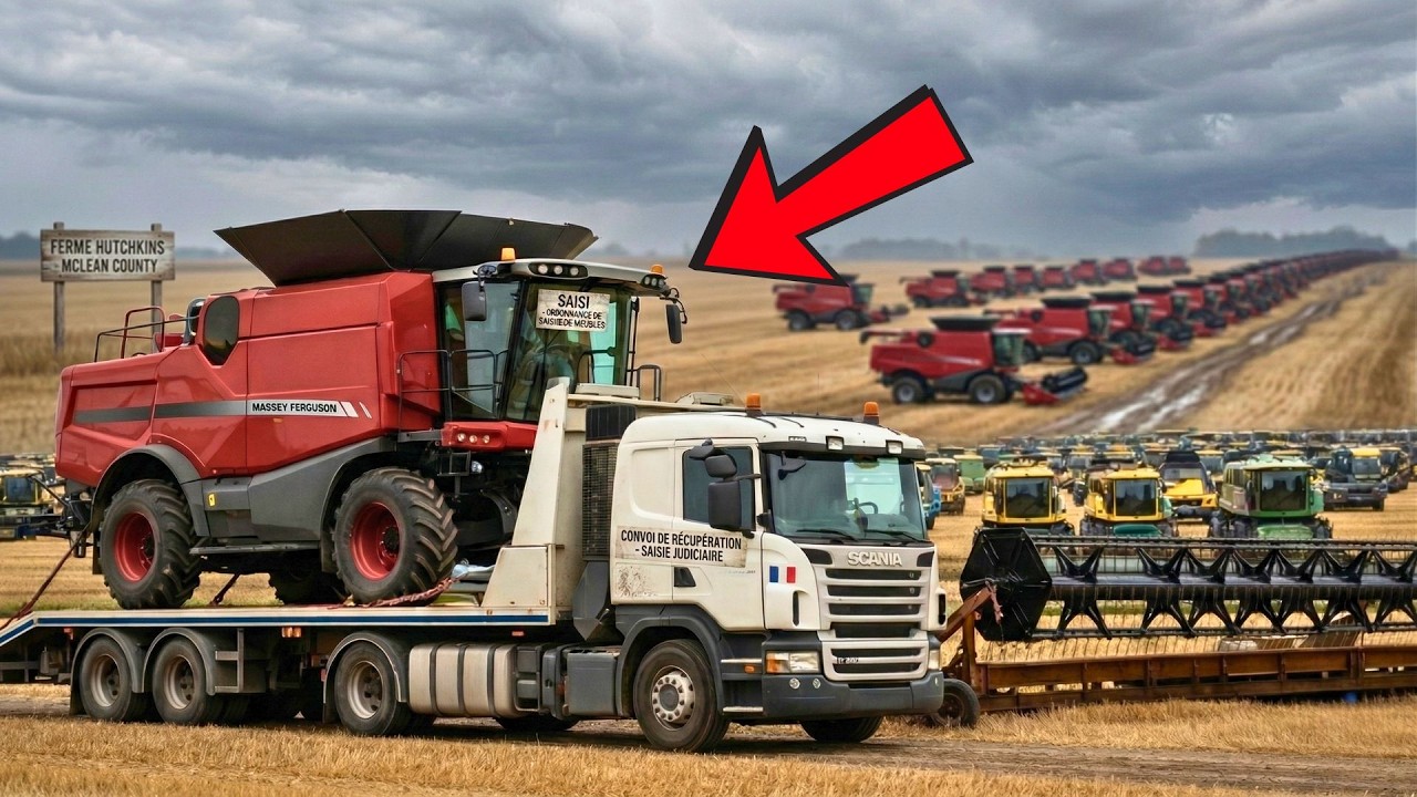 Massey Ferguson lui prend son tracteur en moisson... 72h après, 89 machines bloquent la route !