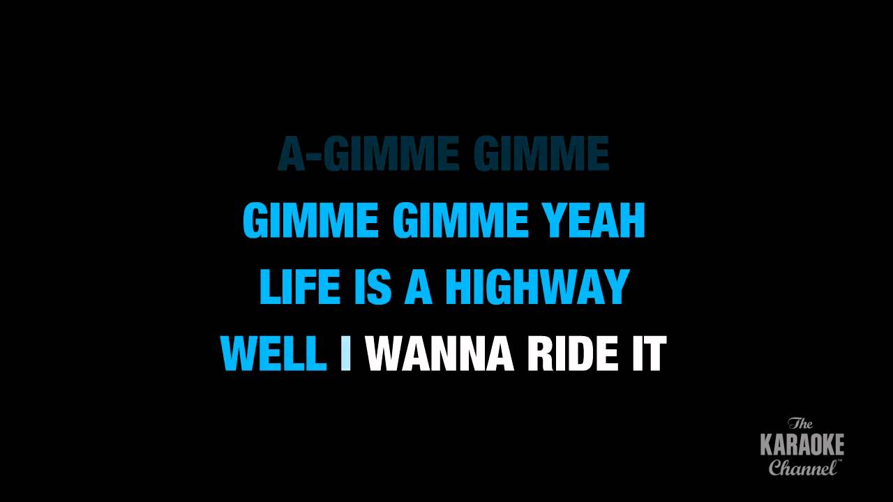 Life Is A Highway in the Style of 