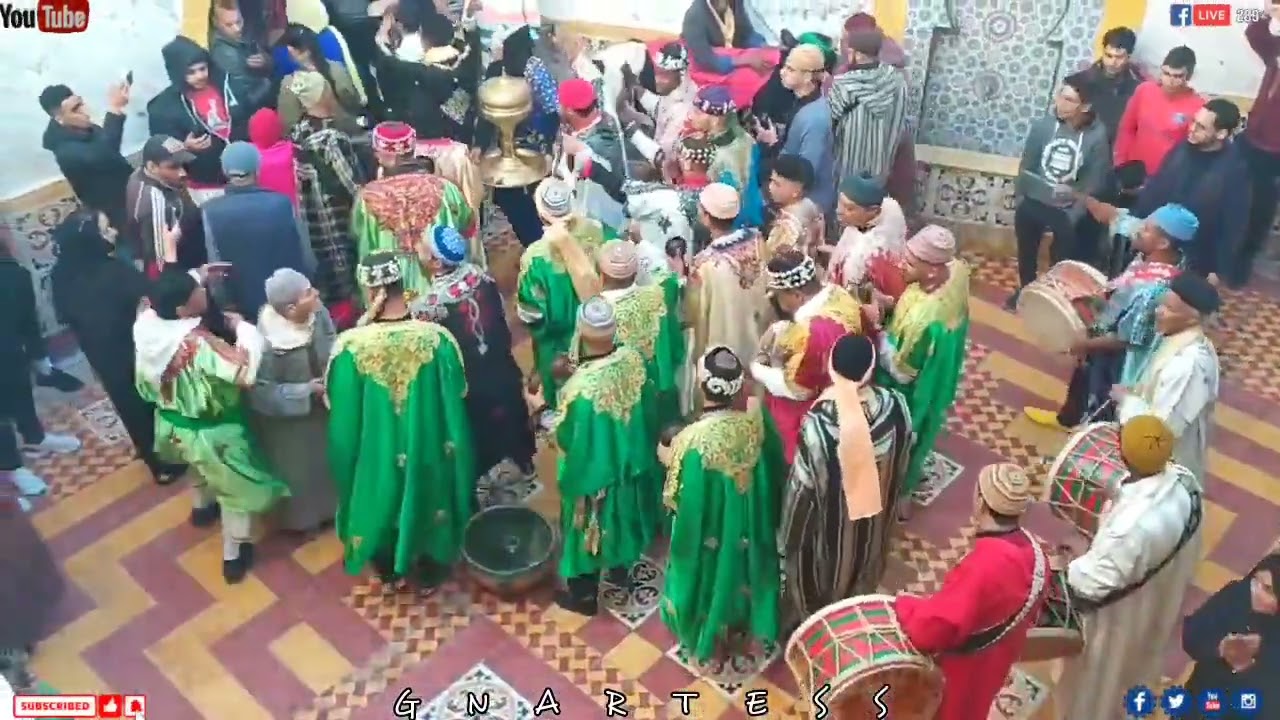 🔥موسم شعبان بالصويرة زاوية سيدنا بلال💯Rituel Saison lila gnaoua  Shaban Essaouira /Music Of Morocco