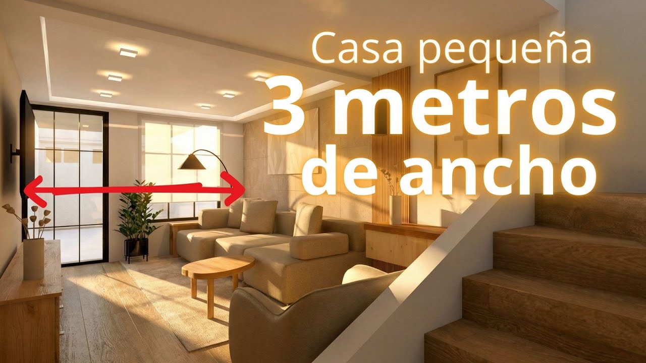 REMODELACION - Casa de 3 METROS de ancho - Pequeña y moderna remodelada, casas sencillas y bonitas