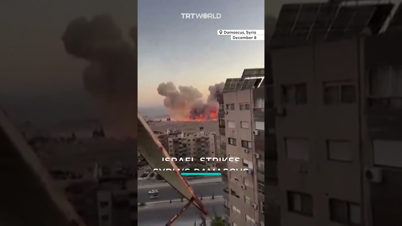 Israel strikes Syria&rsquo;s capital Damascus after regime falls