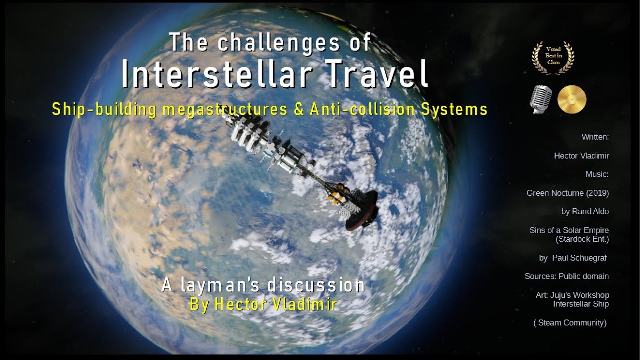 Challenges of Interstellar Travel - Orbiting shipbuilding megastructures & anti-collision systems