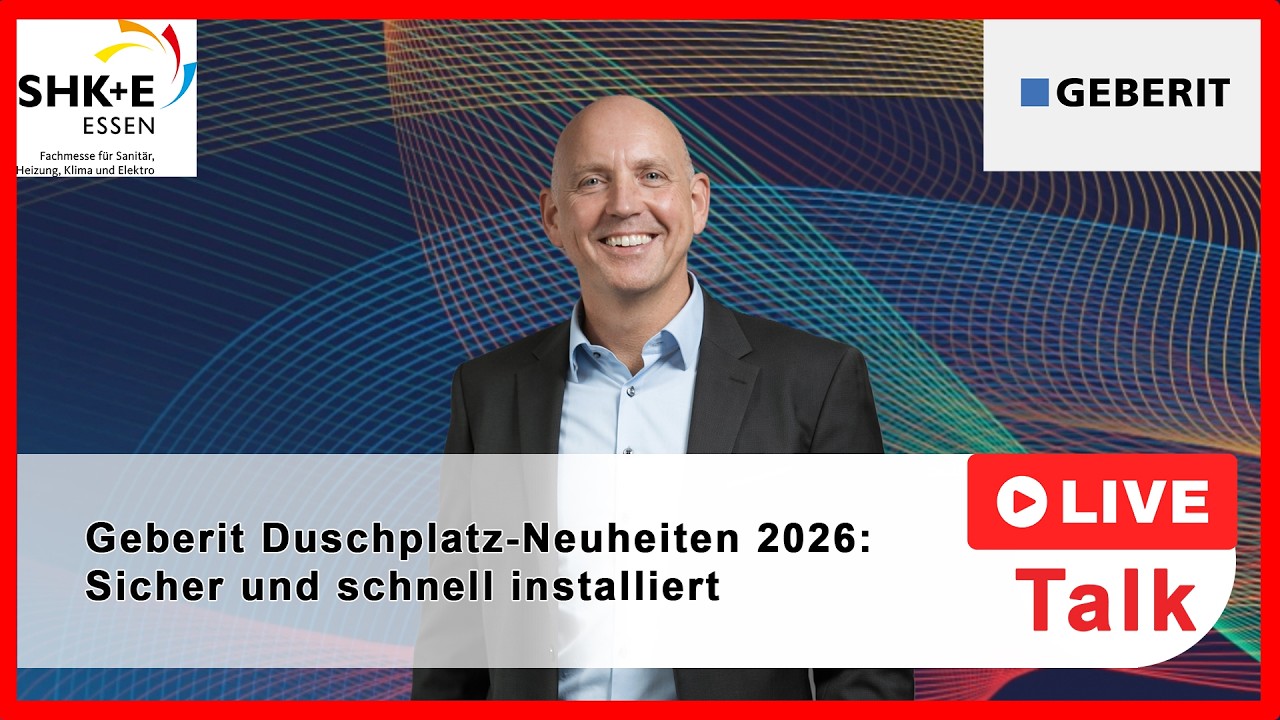 Geberit Duschplatz-Neuheiten 2026: Sicher und schnell installiert