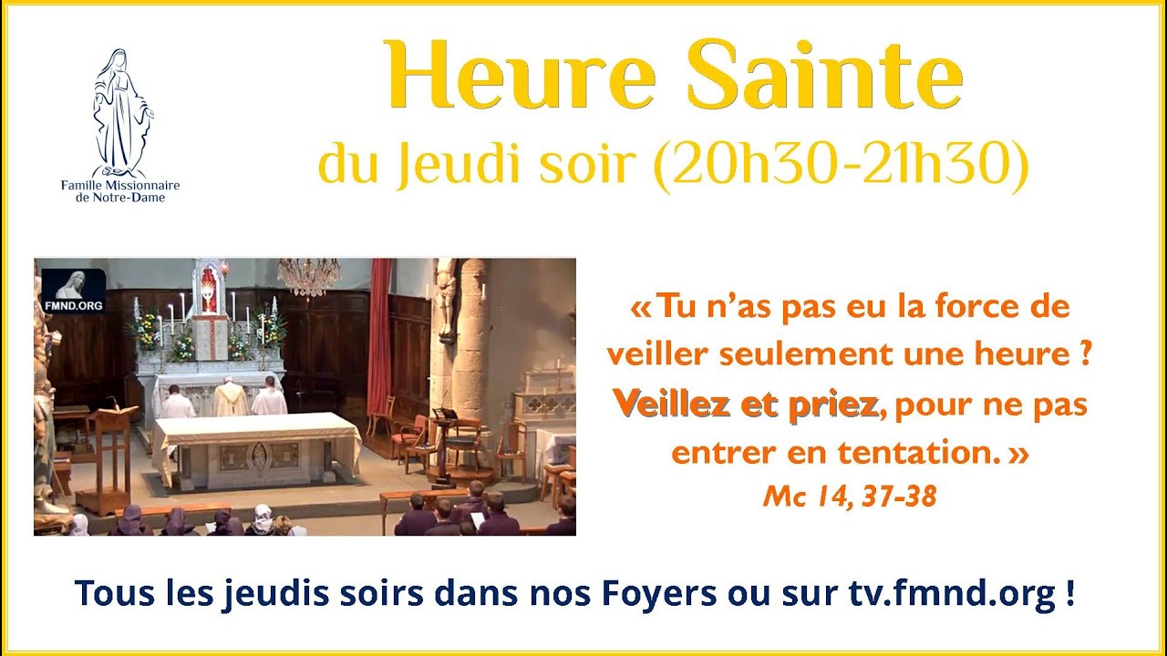 Heure sainte du jeudi 12 février 2026