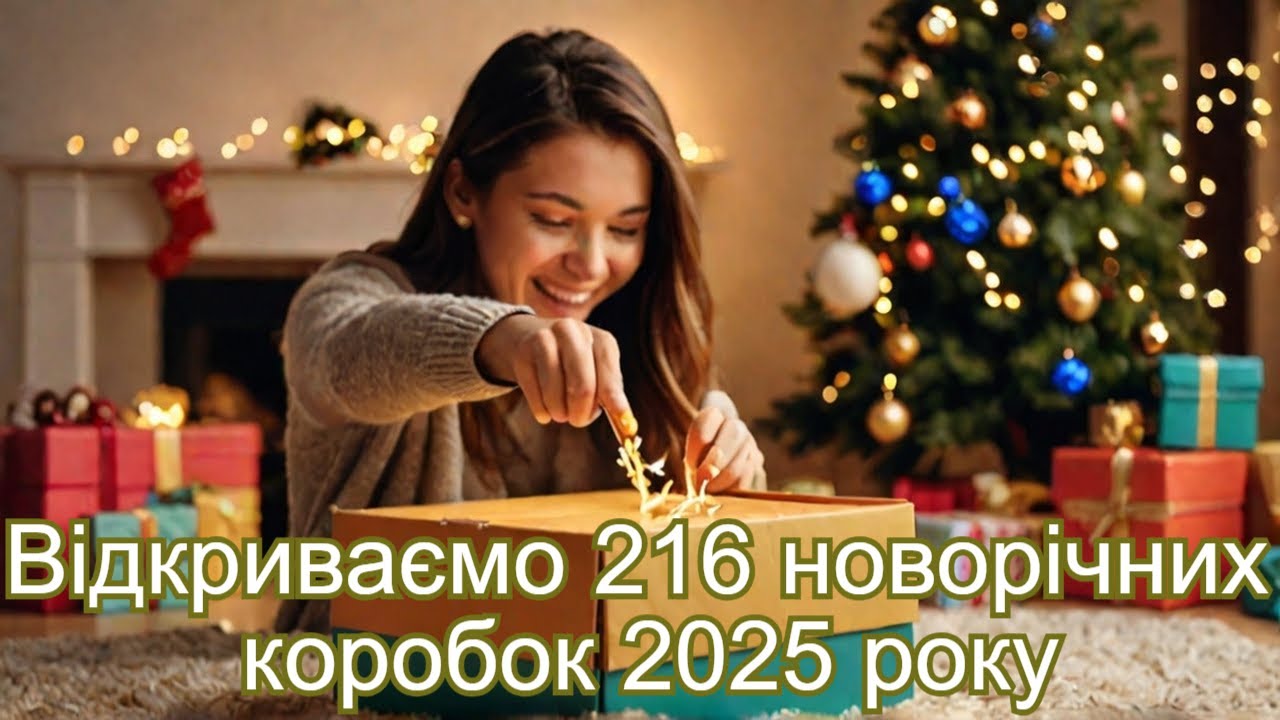 Відкриваємо 216 новорічних коробок 2025 року українською. Це все що мені випало цього разу?