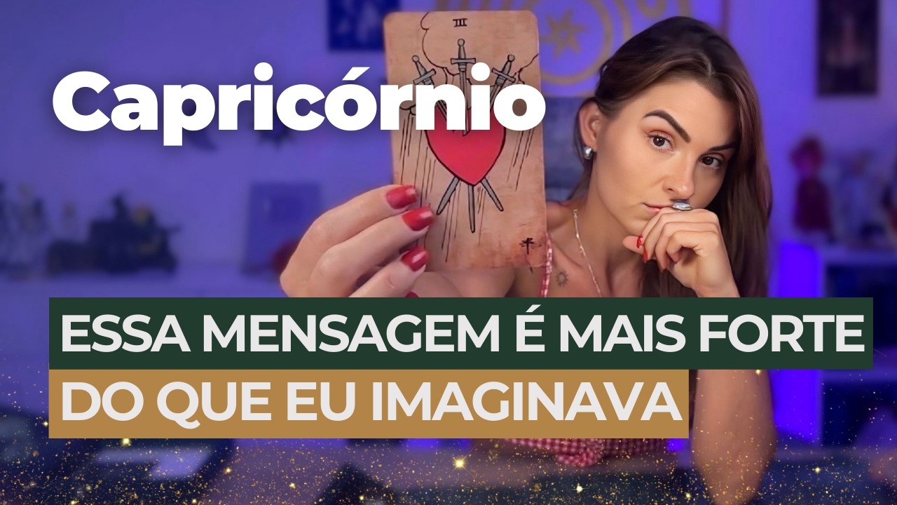 CAPRIC&Oacute;RNIO ♑️: NEM EU ACREDITEI NO QUE APARECEU AQUI! ESSA MENSAGEM MUDA TUDO