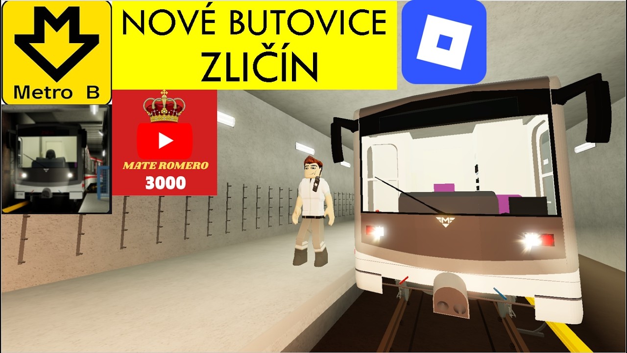 Pražské Metro Linka B | Nové Butovice - Zličín | ROBLOX