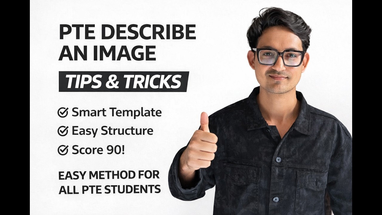 PTE Describe Image – Full Strategy to Get 90 Score (Latest Pattern 2026) | PTE Speaking tricks 💯