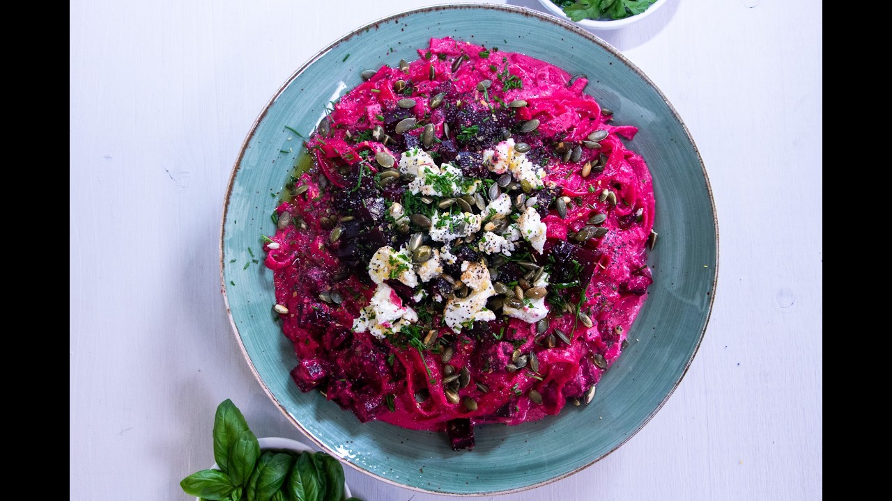 Roasted Beetroot & Goat’s Cheese Pasta