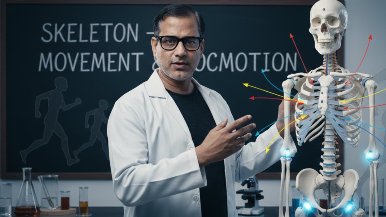 Skeleton - Movement and Locomotion | Skeleton ICSE Class 9 | @sirtarunrupani