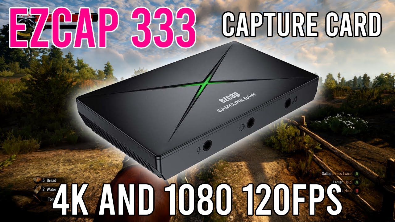 Review of Cheap EZCAP 333 Capture Card with 4k and 1080P 120FPS features