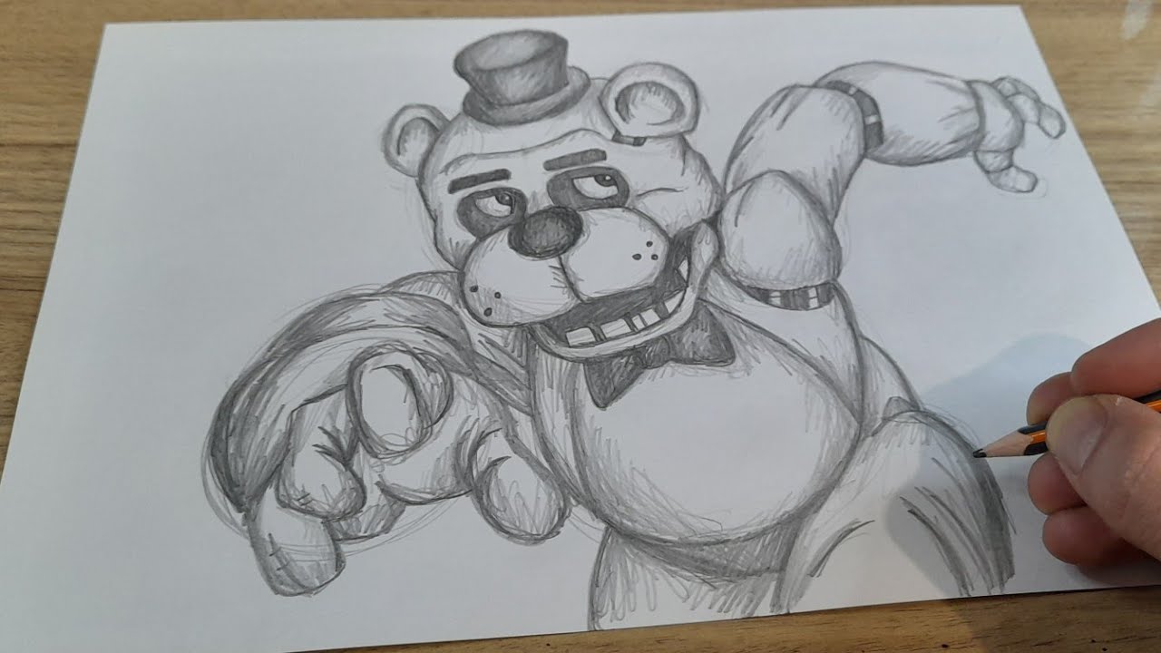 COMO DESENHAR FREDDY FIVE NIGHT AT FREDDYS